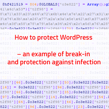 wordpress break-in analysis and protection